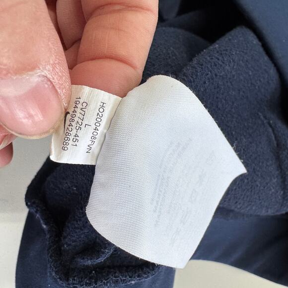 Nike Hoodie Mens Large Blue Pullover Training Therma Dri Fit CV7725 - Picture 6 of 10